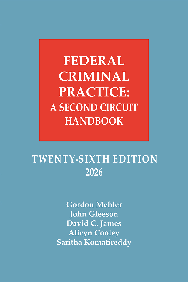 Federal Criminal Procedure: A Second Circuit Handbook book cover