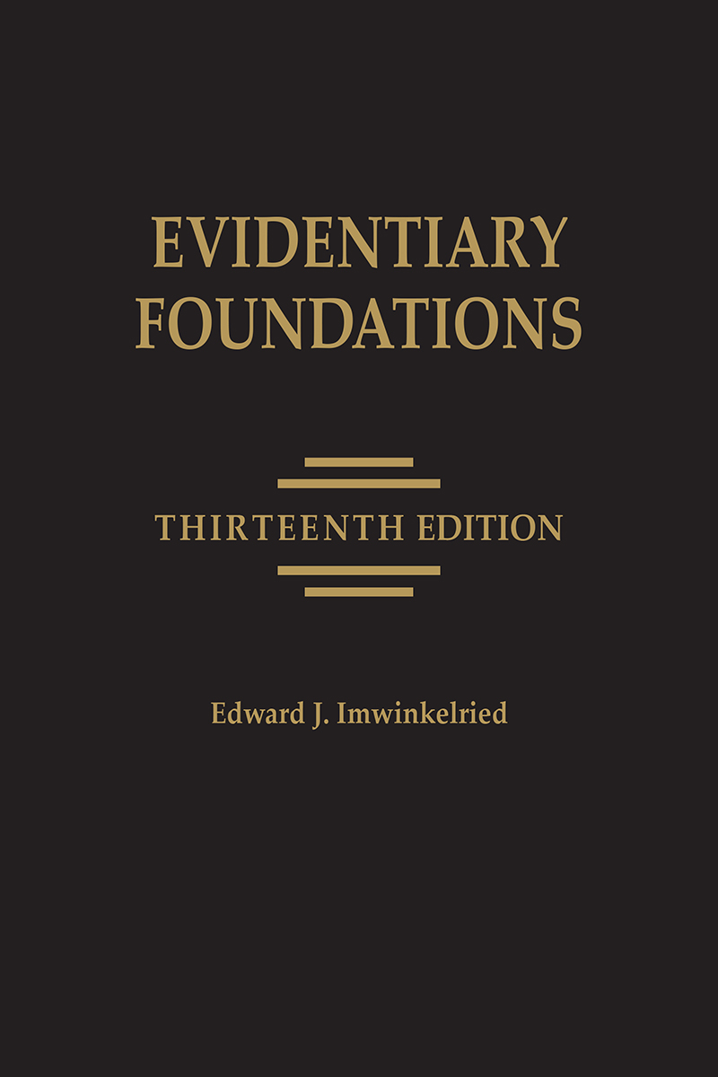 Evidentiary Foundations book cover