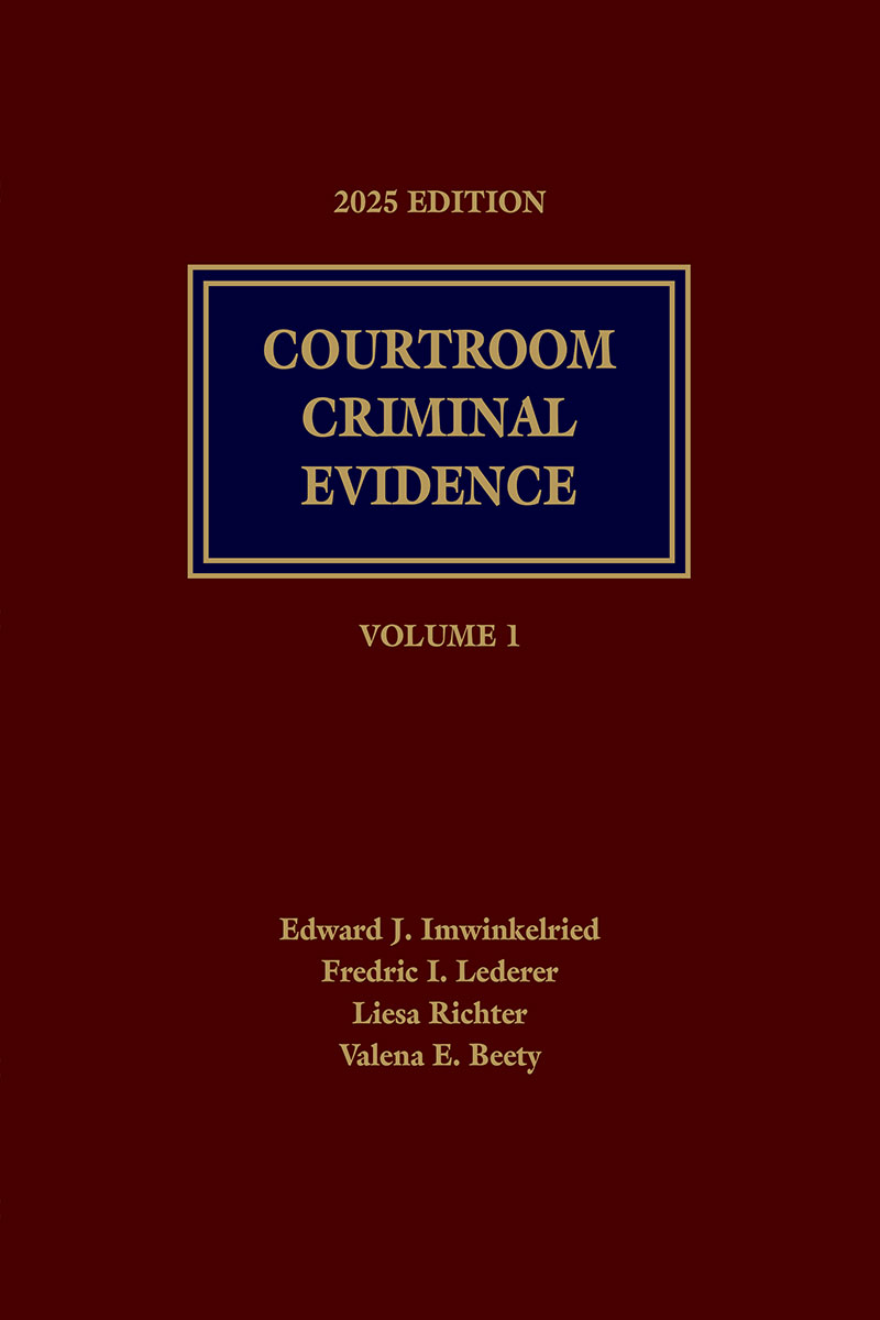 Courtroom Criminal Evidence book cover