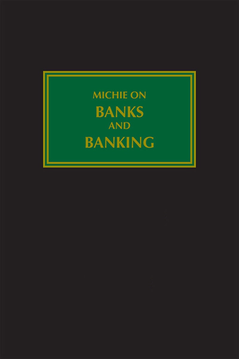 Michie on Banks and Banking book cover