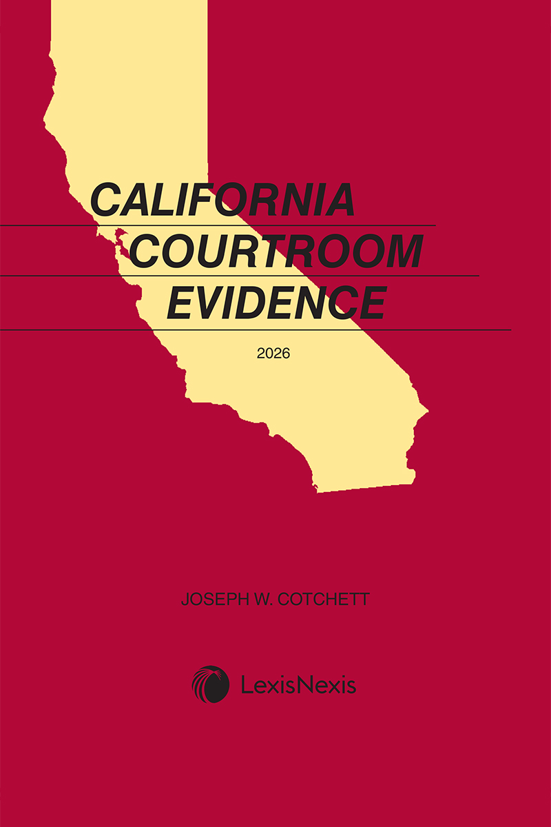 California Courtroom Evidence book cover