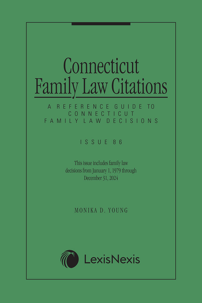 Connecticut Family Law Citations