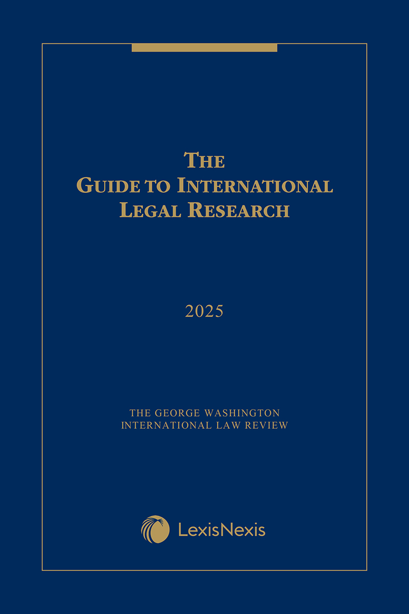 Guide to International Legal Research book cover