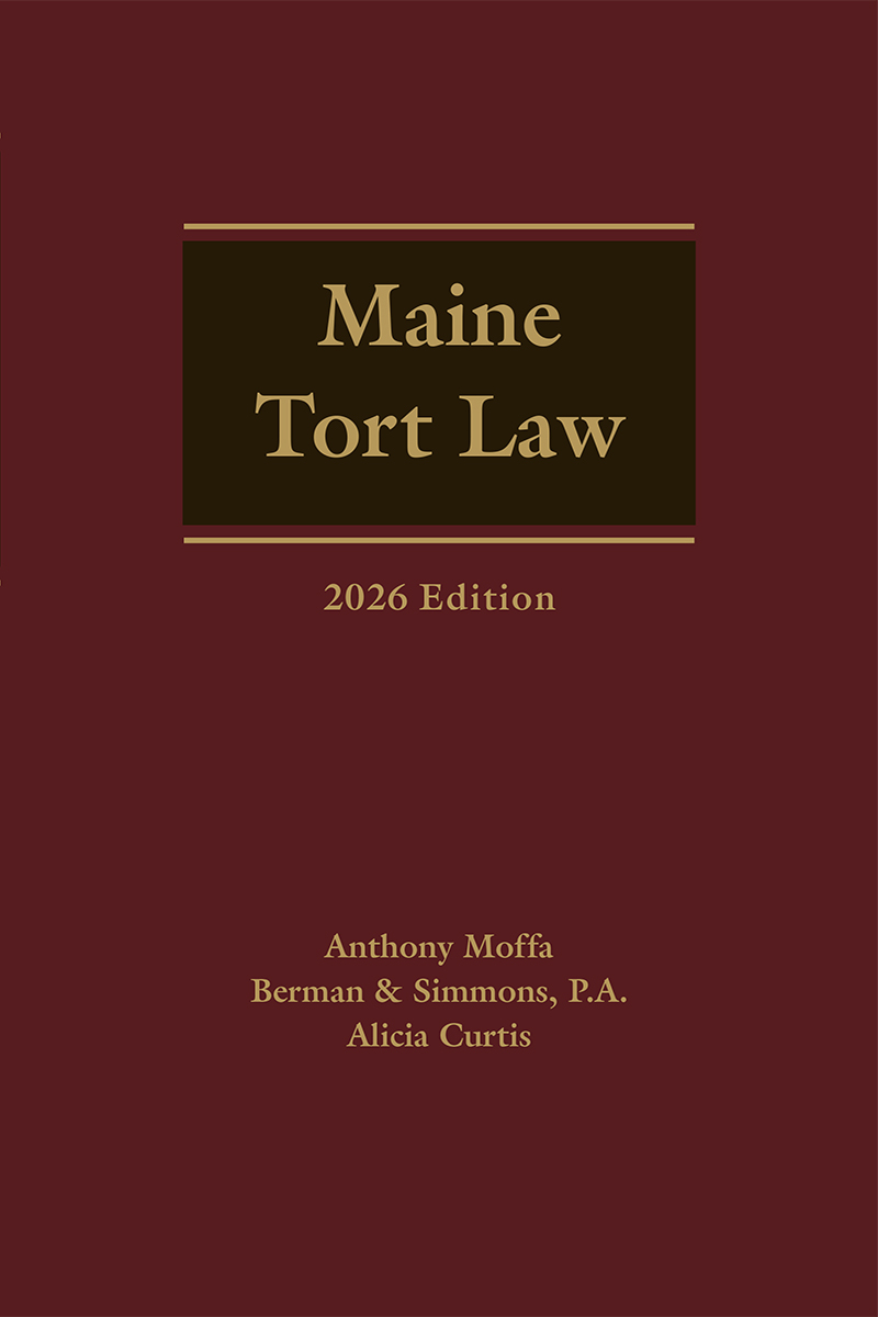 Maine Tort Law book cover