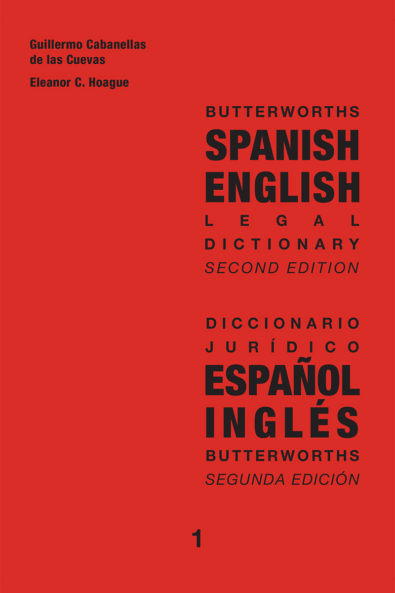 Butterworths Spanish English Legal Dictionary book cover