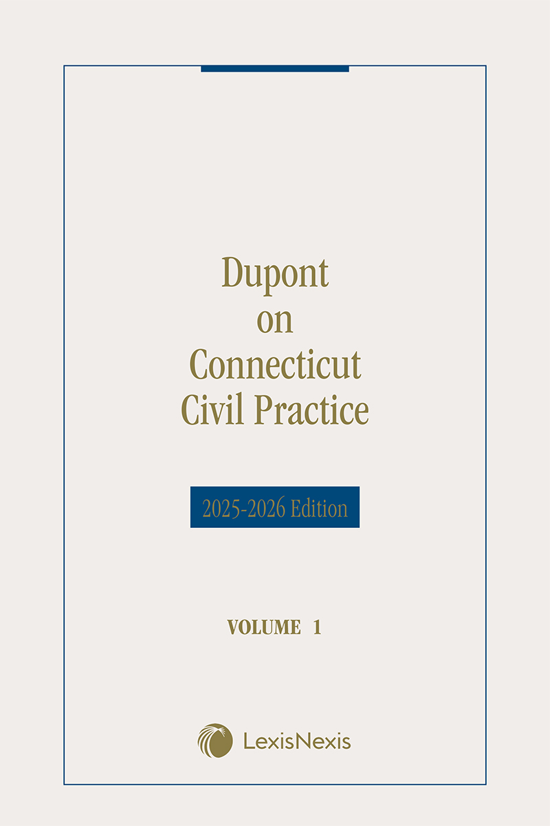 Dupont on Connecticut Civil Practice book cover
