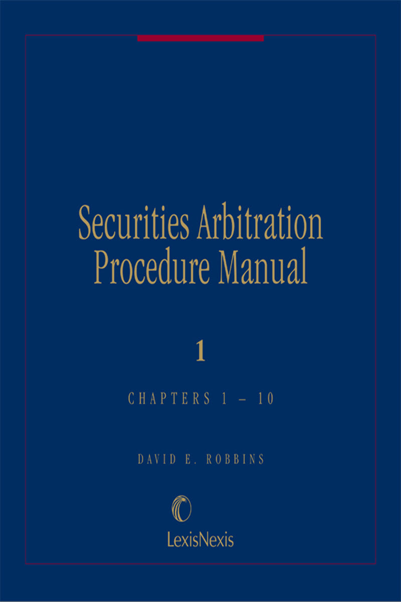 Securities Arbitration Procedure Manual book cover