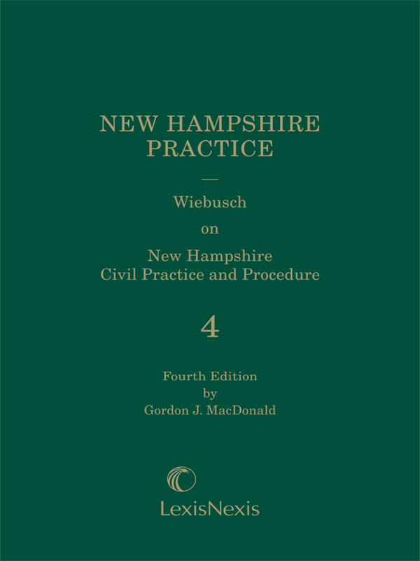Wiebusch on New Hampshire Civil Practice and Procedure