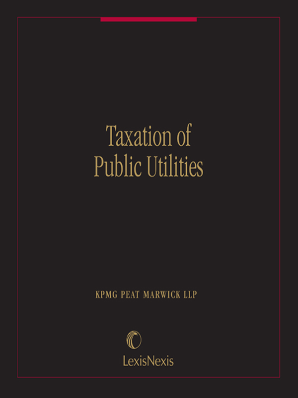 Taxation of Public Utilities
