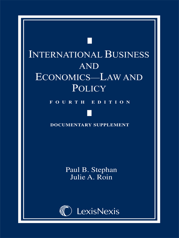 International Business and Economics: Documentary Supplement