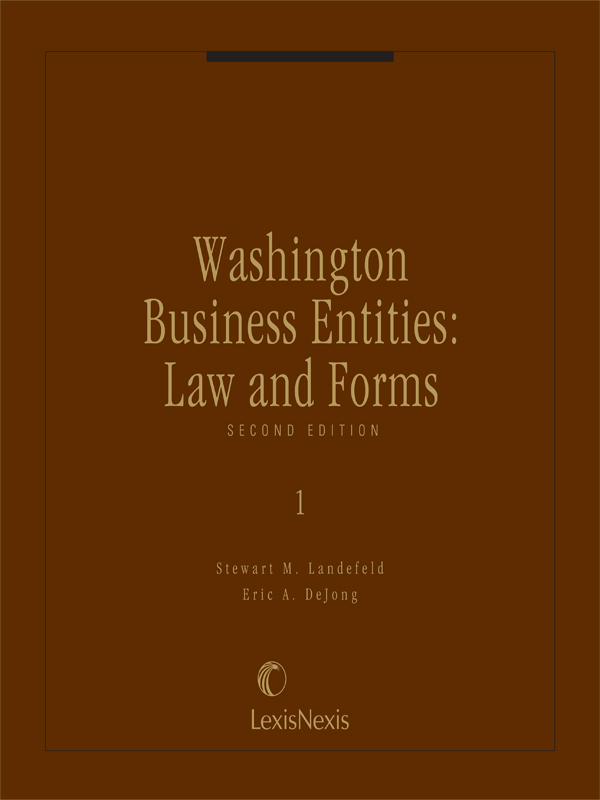 Washington Business Entities: Law and Forms