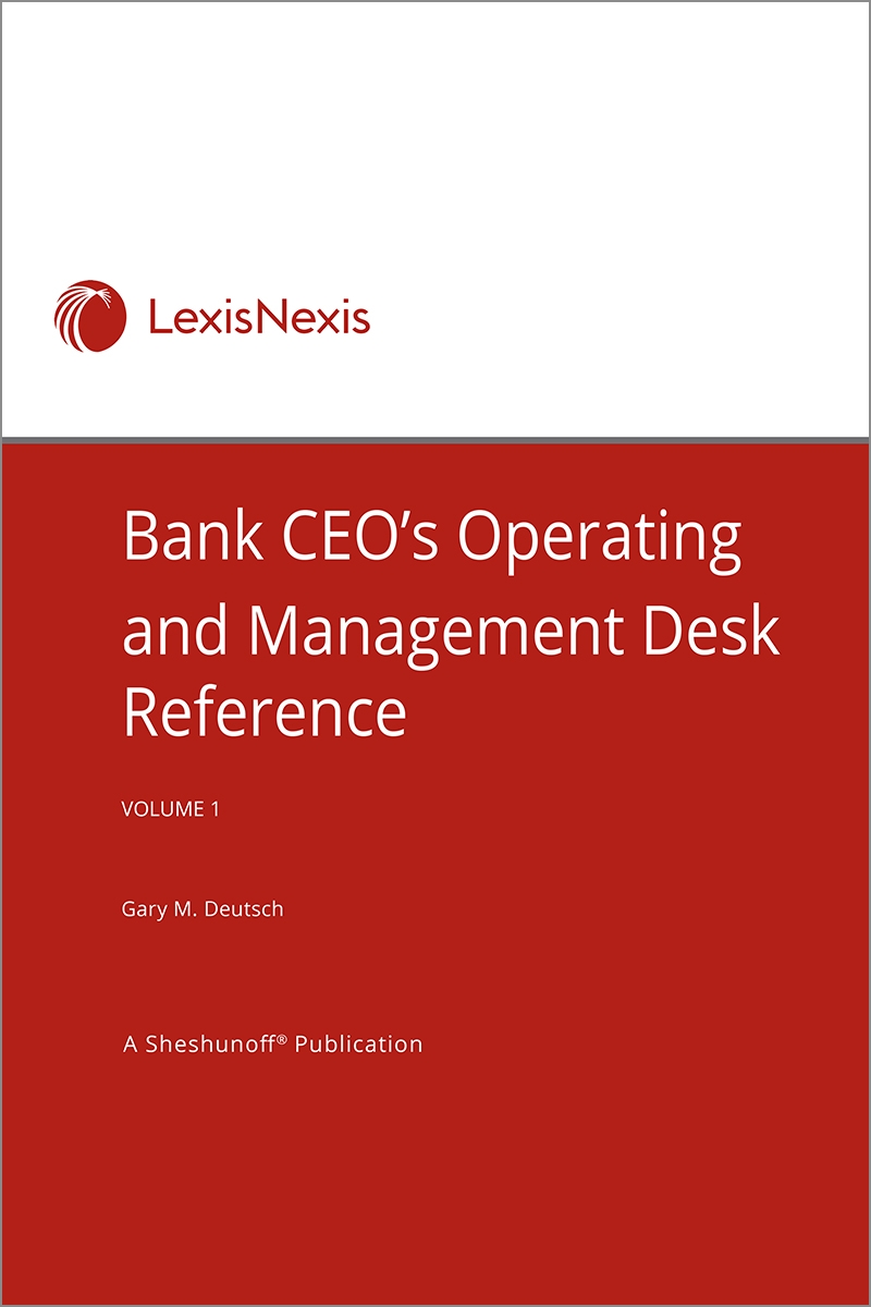 Bank CEO's Operating and Management Desk Reference