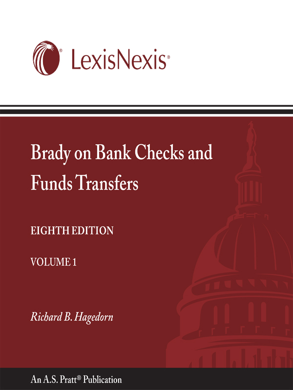 Brady on Bank Checks and Funds Transfers