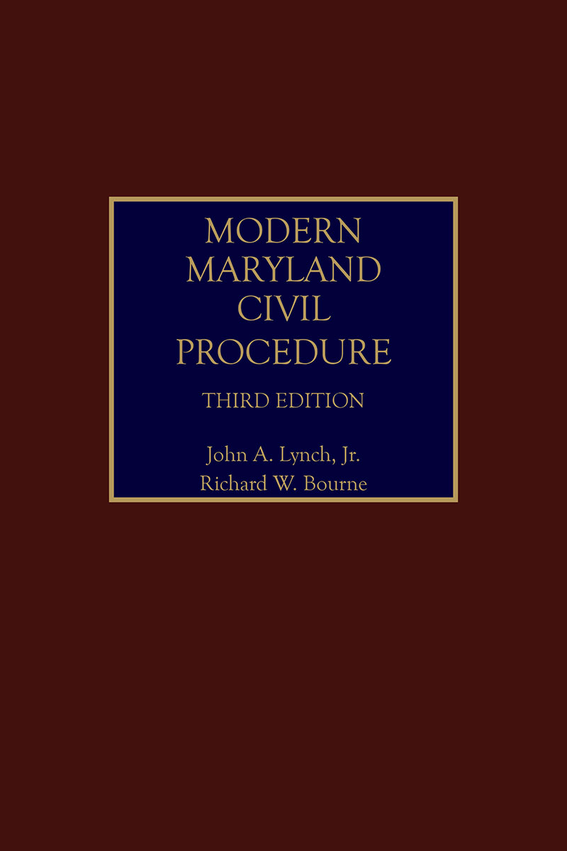 Modern Maryland Civil Procedure