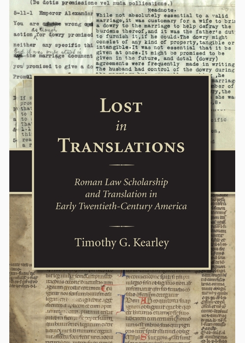Lost in Translations: Roman Law Scholarship and Translation in Early Twentieth-Century America