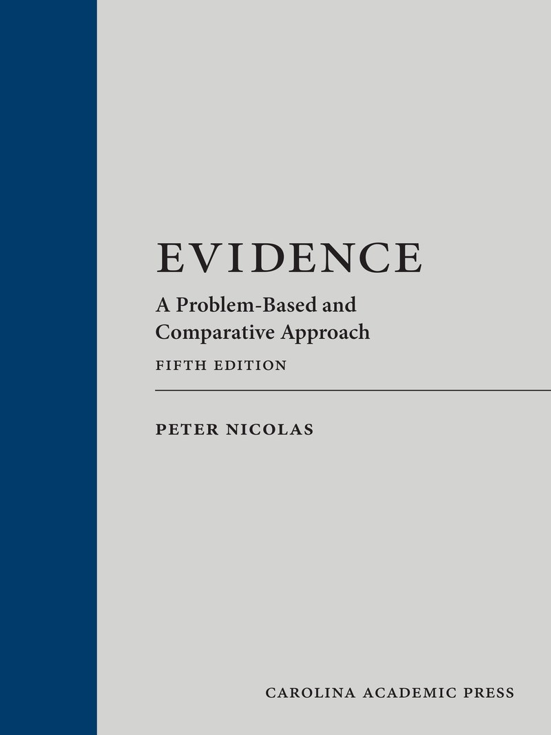 Evidence: A Problem-Based and Comparative Approach book cover