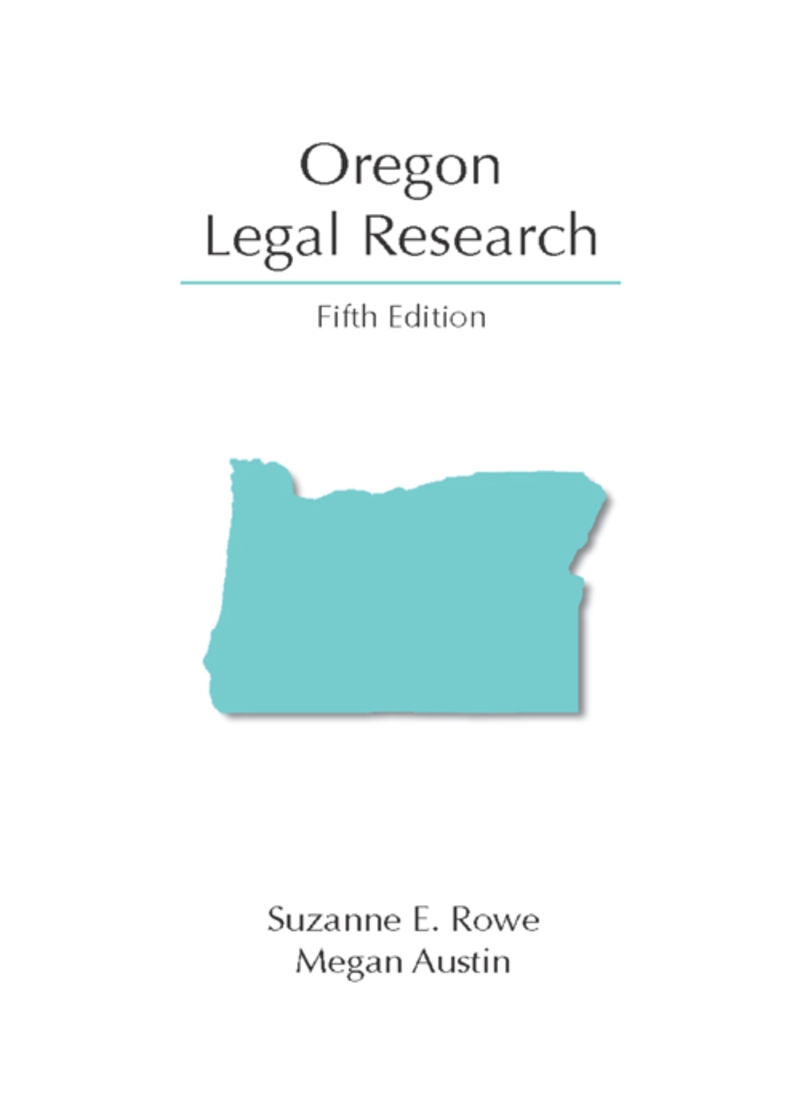 Oregon Legal Research book cover