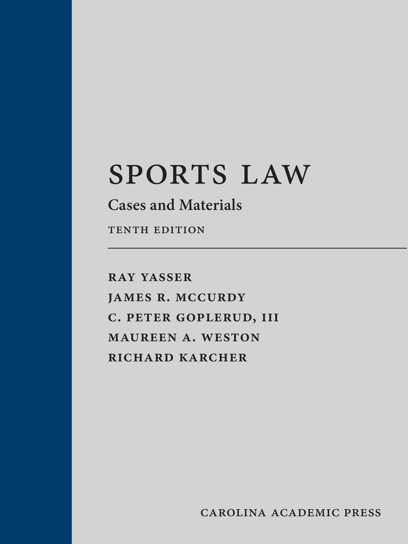 Sports Law: Cases and Materials book cover
