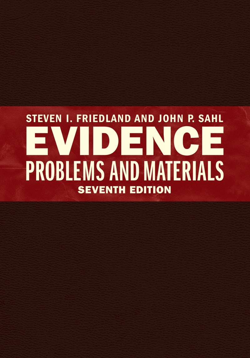 Evidence Problems and Materials Book Cover
