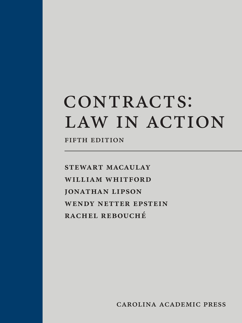 Contracts: Law in Action Book Cover