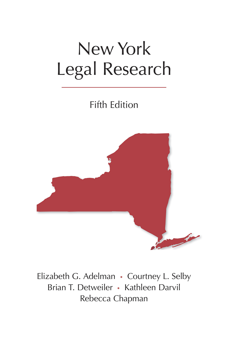 New York Legal Research book cover