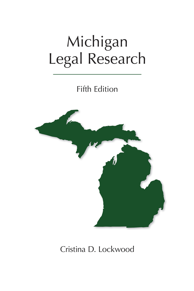 Michigan Legal Research book cover