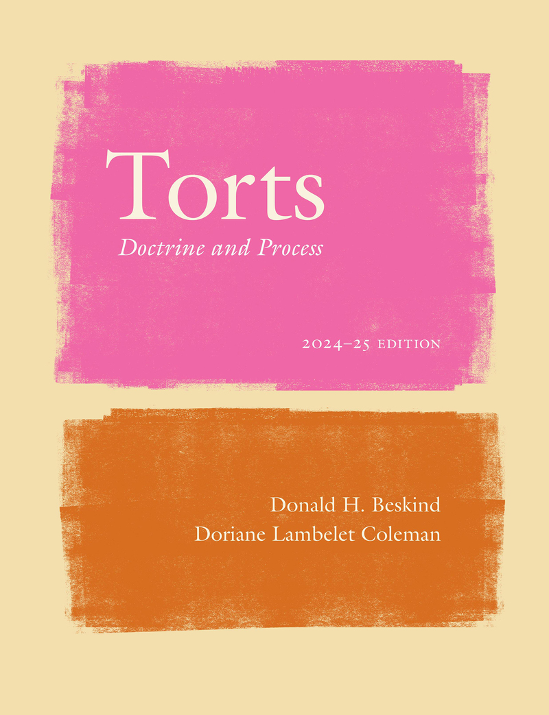 Torts: Doctrine and Process book cover