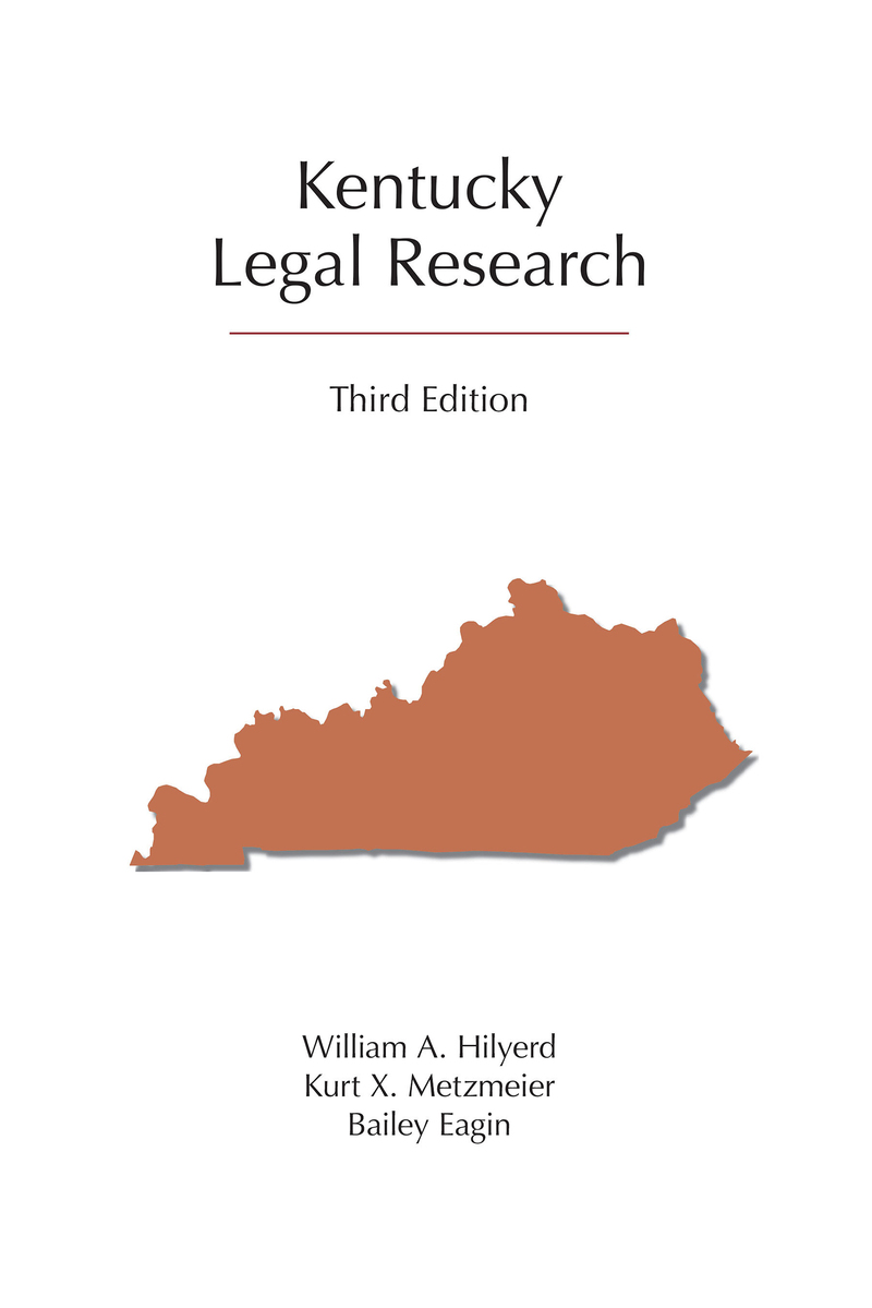 Kentucky Legal Research book cover