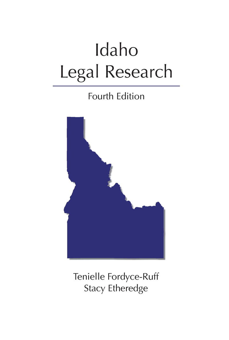 Idaho Legal Research Book Cover