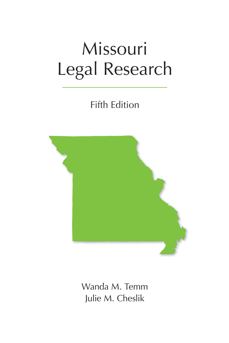 Missouri Legal Research book cover