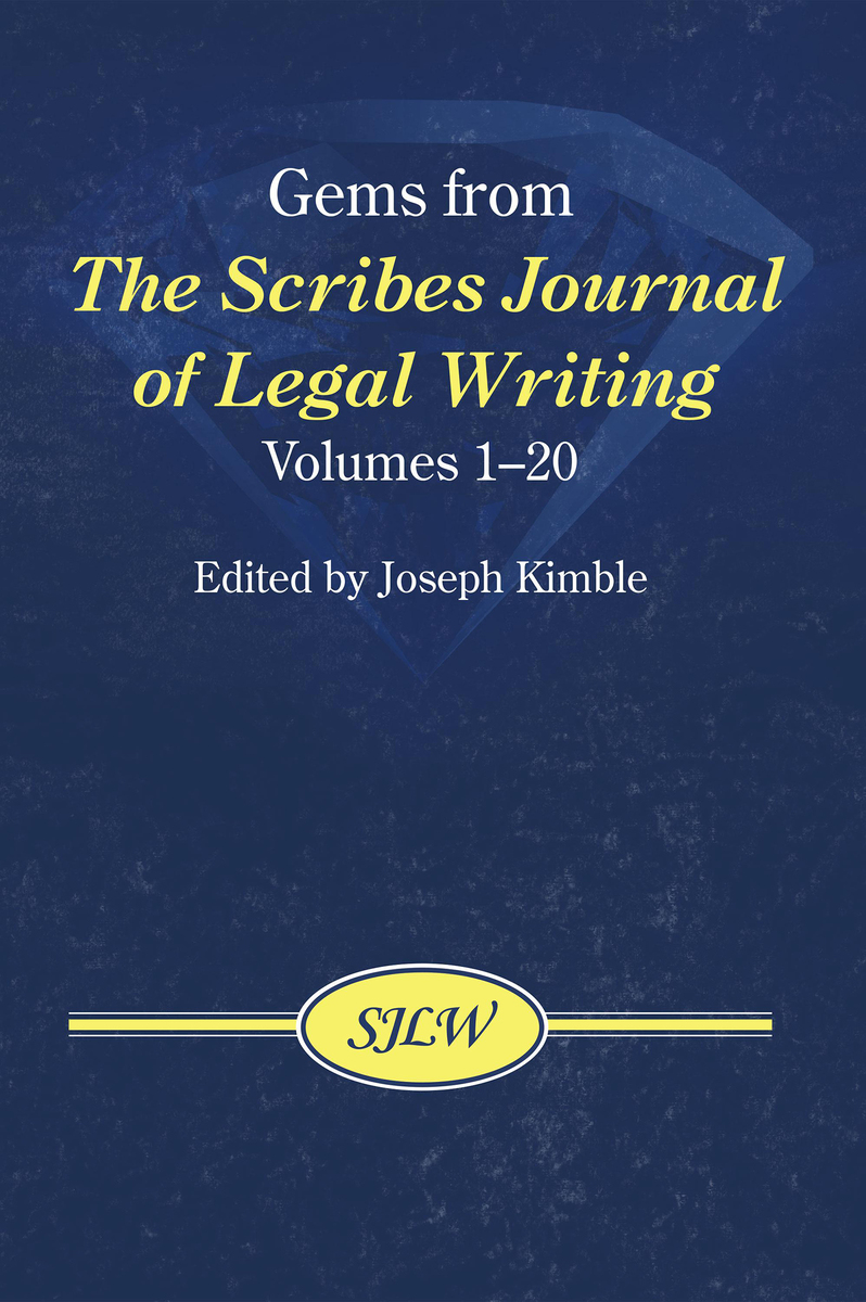 Gems from The Scribes Journal of Legal Writing —Volumes 1–20 book cover