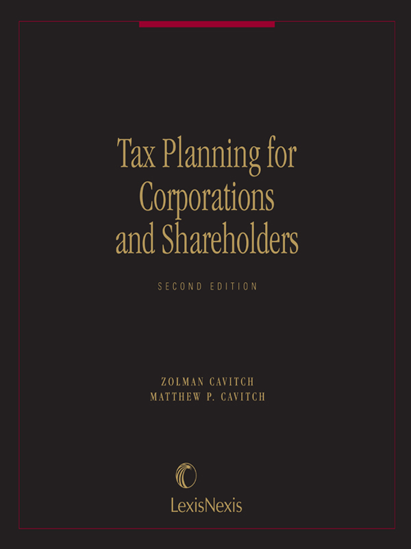 Tax Planning for Corporations and Shareholders