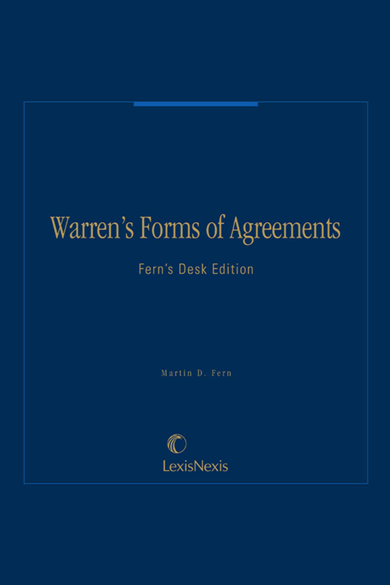 Warren's Forms of Agreements: Desk Edition