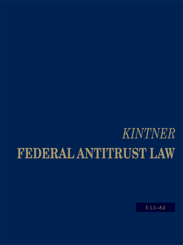 Kintner's Federal Antitrust Law