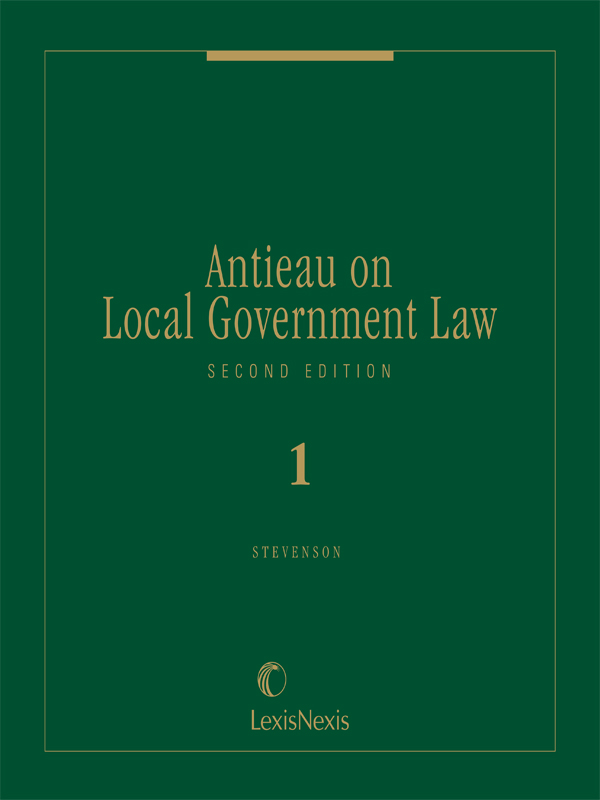Antieau on Local Government Law