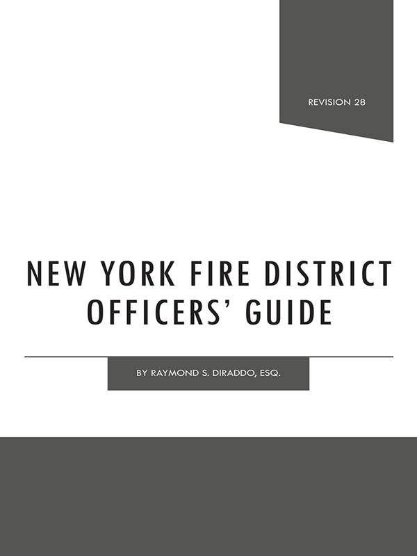 New York Fire District Officers' Guide Book Cover