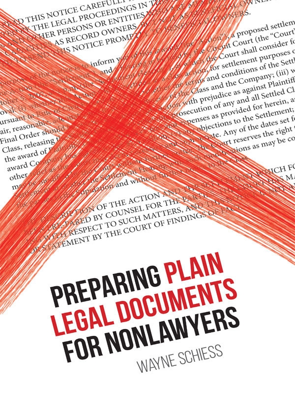 Preparing Plain Legal Documents for Nonlawyers