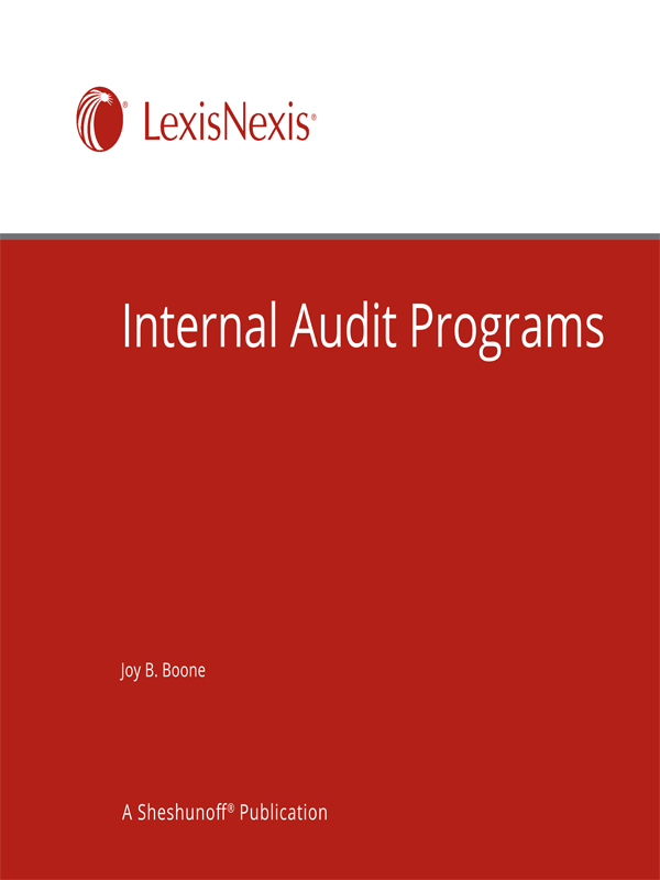Internal Audit Programs