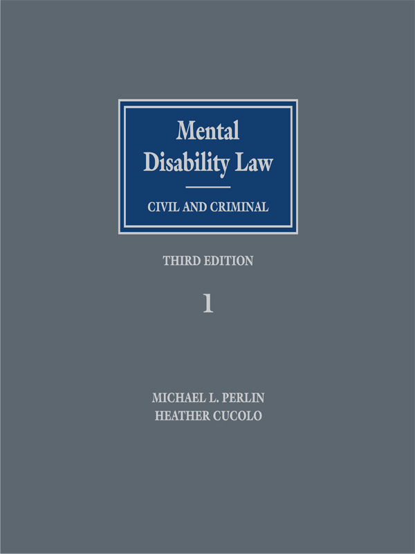Mental Disability Law: Civil and Criminal