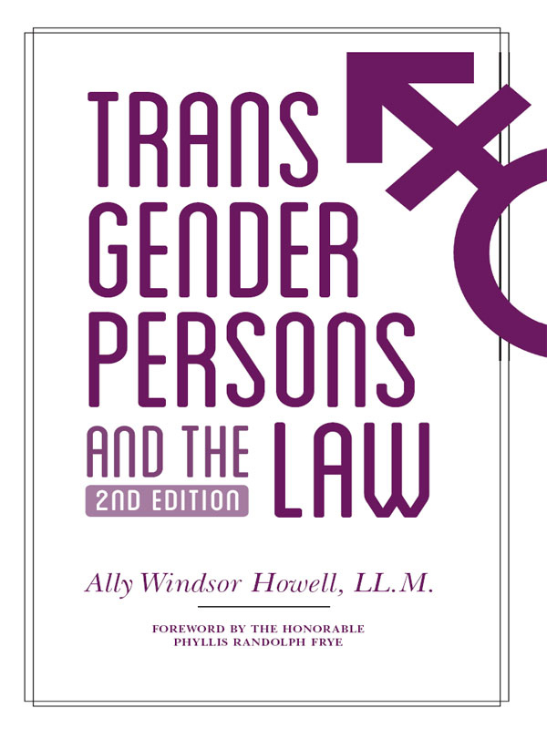 Transgender Persons and the Law