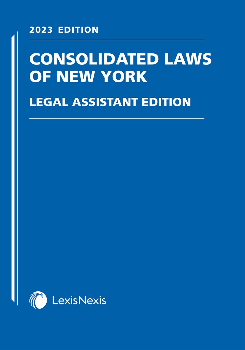Consolidated Laws of New York, Legal Assistant Edition
