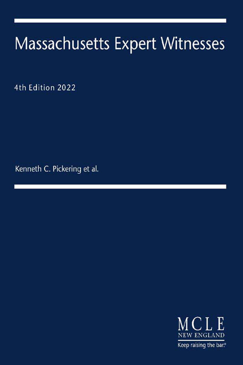 Massachusetts Expert Witnesses book cover