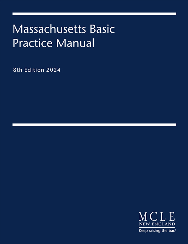 Massachusetts Basic Practice Manual book cover