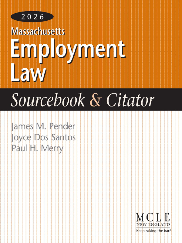 Massachusetts Employment Law Sourcebook & Citator book cover