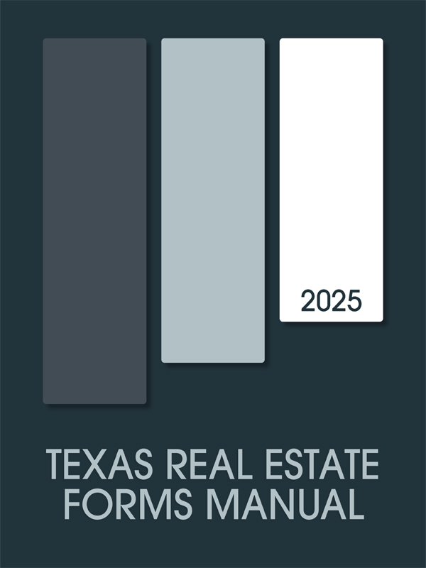 Texas Real Estate Forms Manual book cover