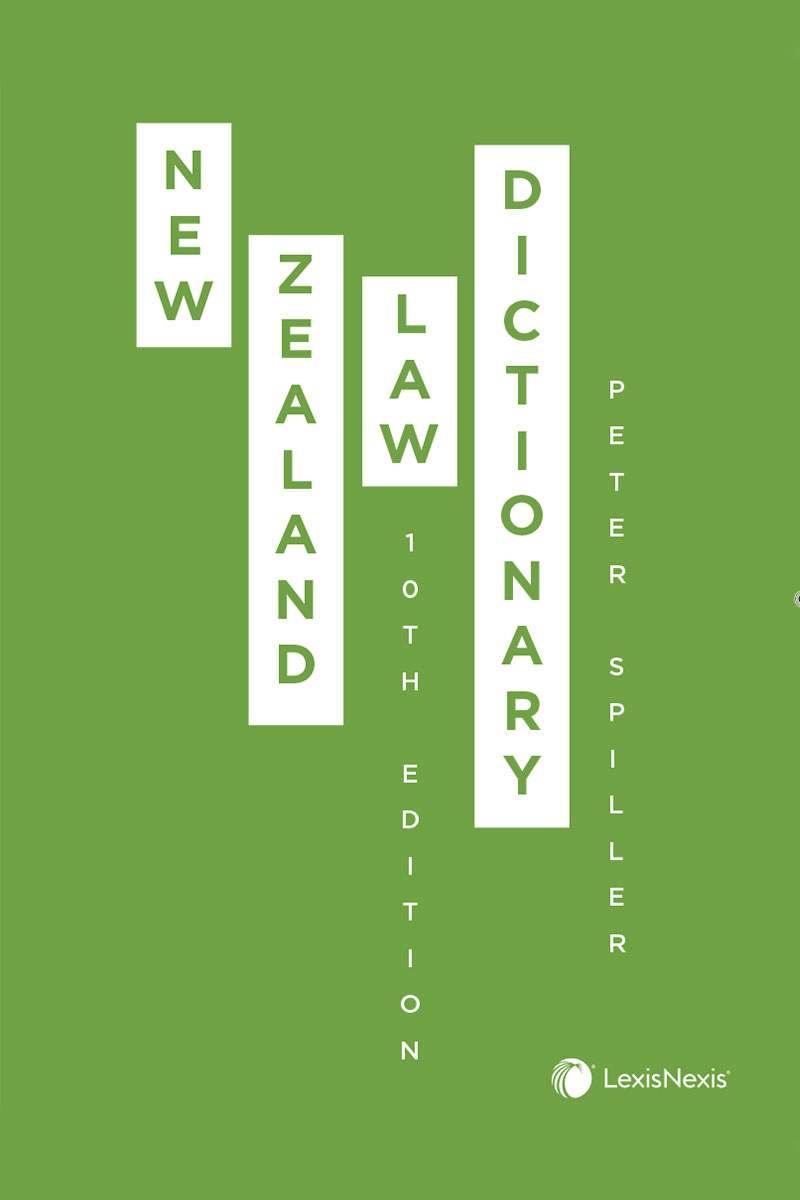 New Zealand Law Dictionary, 10th edition book cover