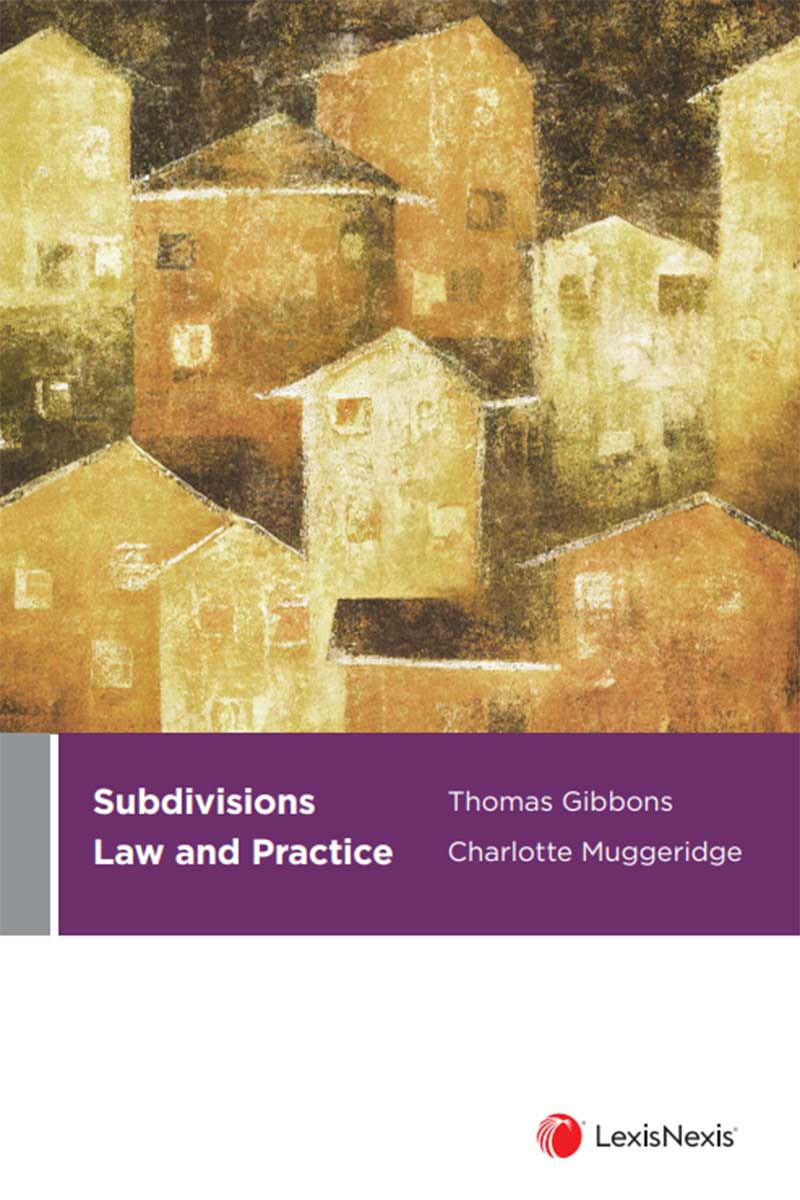 Subdivisions Law and Practice  