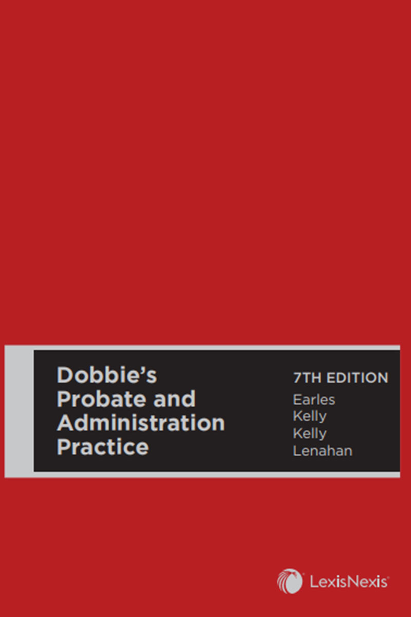Dobbie’s Probate and Administration Practice, 7th edition book cover