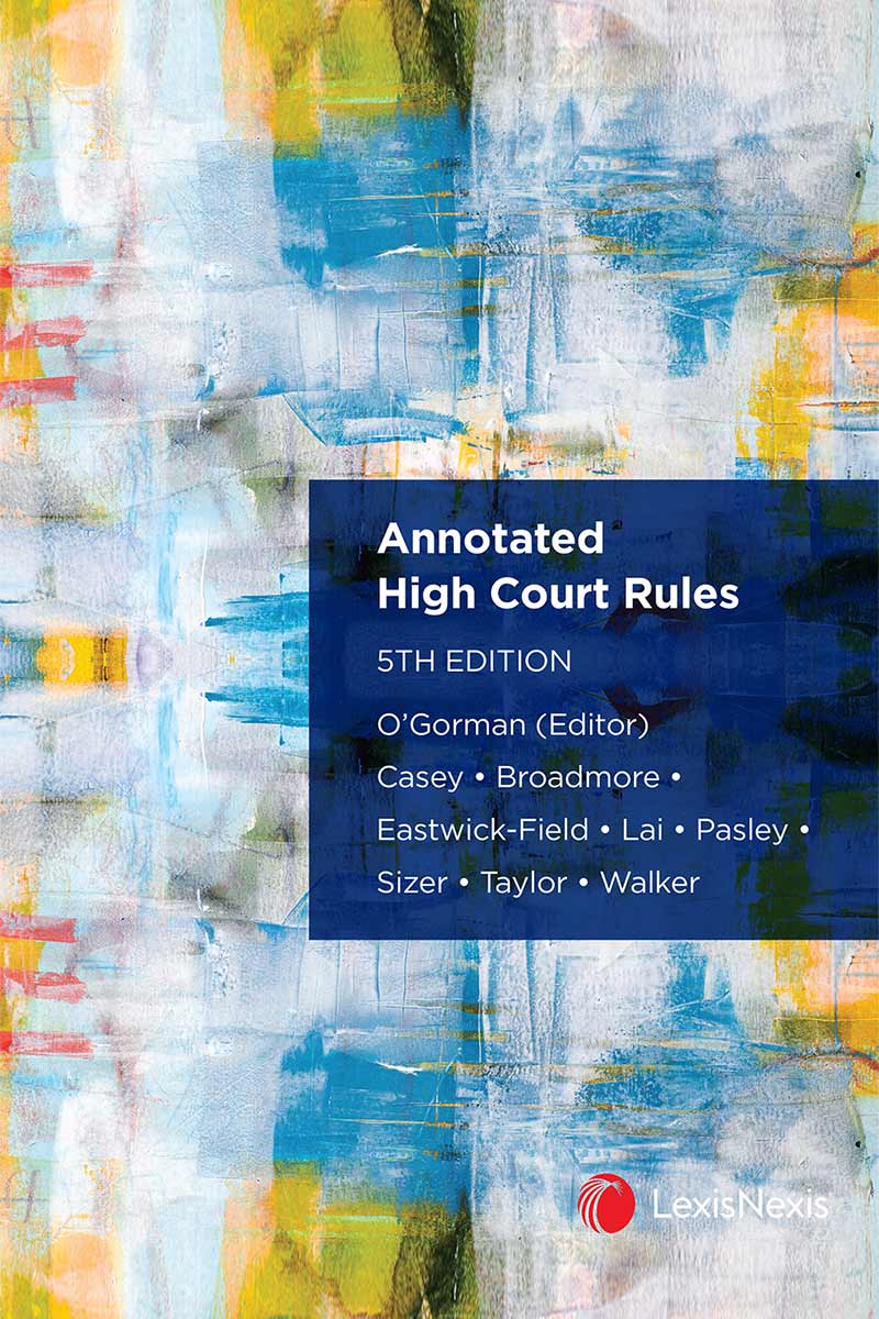 Annotated High Court Rules, 5th edition book cover