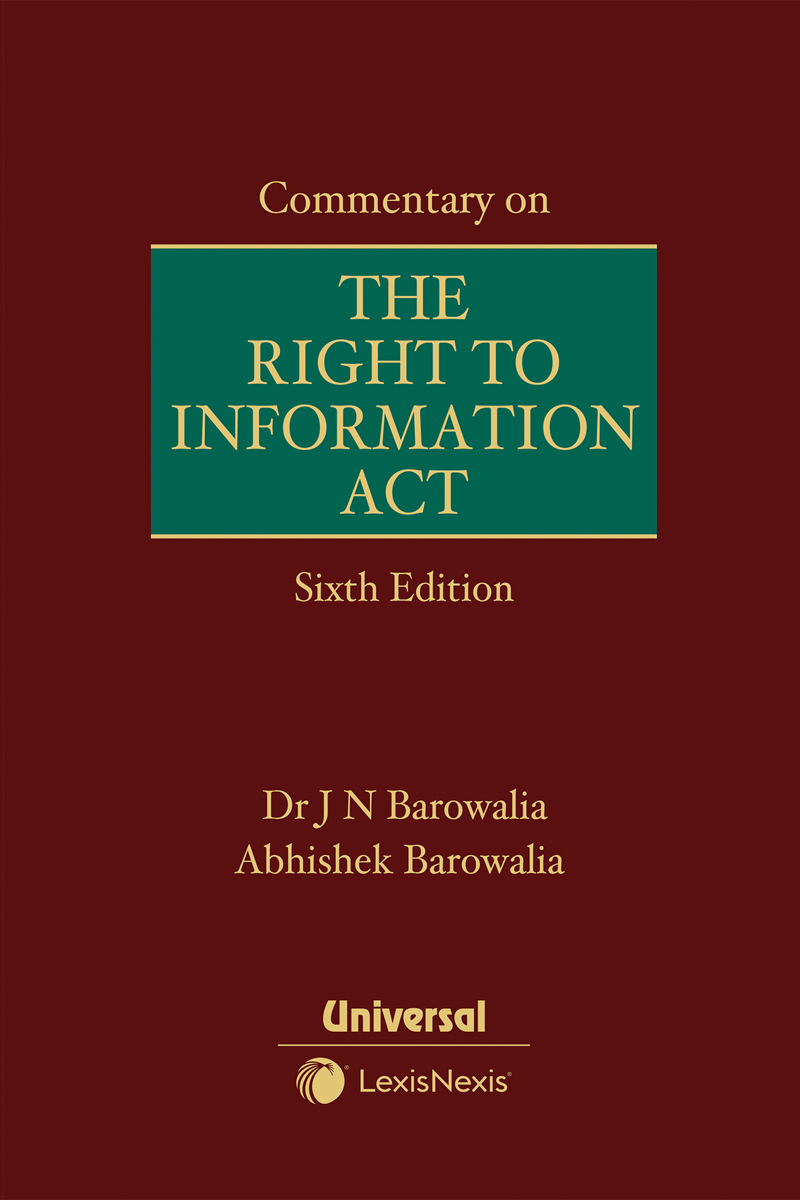 Commentary on the Right to Information Act